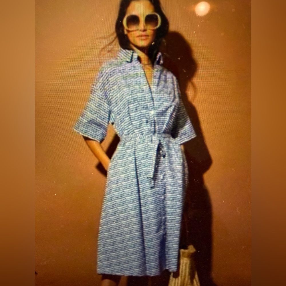 Tucker Sarah Shirtdress in Cobalt Sound size XS
